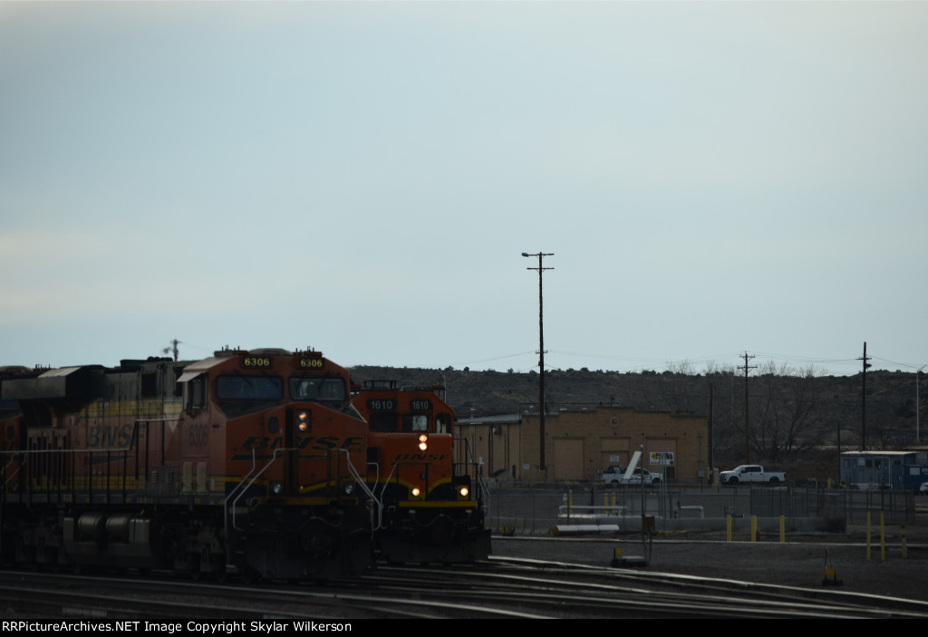 BNSF 6306 and 1610 in the yard